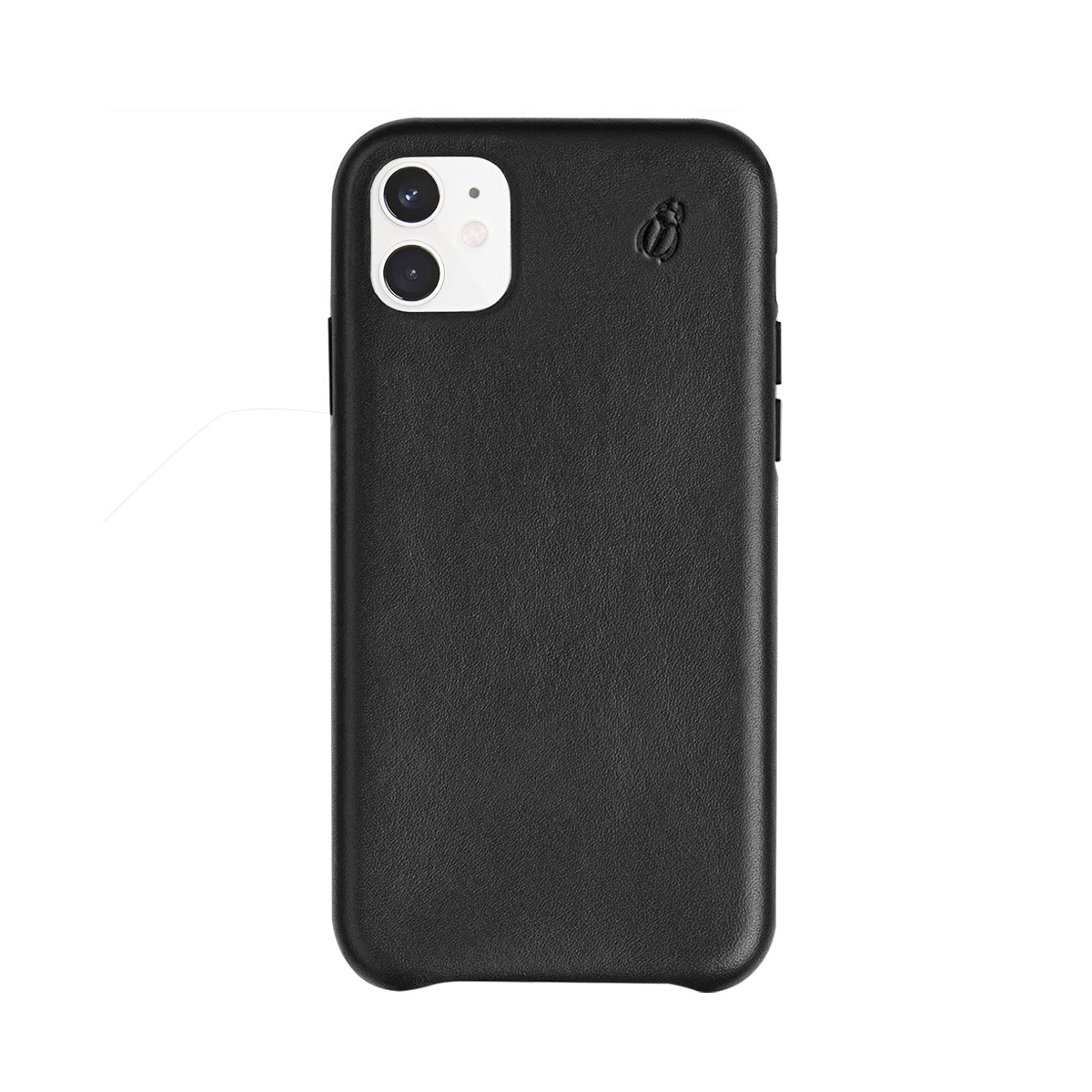 Coque iPhone 11 cuir noir BEETLECASE idéale au bureau et en voyage