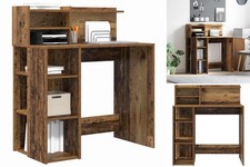 Schreibtisch Mit Stauraum Alter Holz 90x48x101.5 Cm Spanplatte