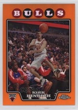 2008-09 Topps Chrome Orange Refractor 372/499 Kirk Hinrich #96 7n6