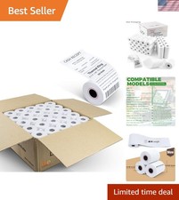 50 Rolls 2 1/4" x 85' Thermal Paper, POS Receipt Paper for Retail Business Ca...