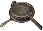 Vtg "Script" Griswold Cast Iron No. 8 Waffle Iron w/Acorn Hinge Restored Cond