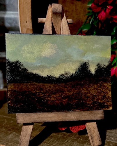 ACEO Original Landscape painting By Artist TTT-TTTCREATIONS