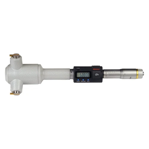 Mitutoyo® 468 Series™ 4 to 5" SAE and Metric Digital Three-Point Internal