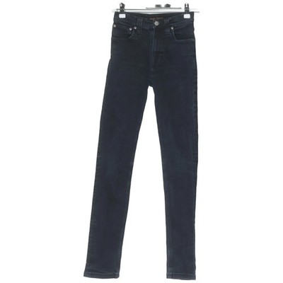 Nudie Jeans, Jeans, Größe: 25/32, Schwarz, Elasthan/Bio-Baumwolle #JcT