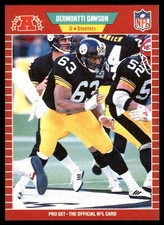 Dermontti Dawson 1989 Pro Set #344 Steelers NFL READ FREE SHIPPING AutographDen