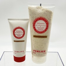 PERLIER MELOGRANO EXFOLIATING BODY SCRUB POMEGRANATE 6.7 oz.  Hand Balm 3.3 oz.