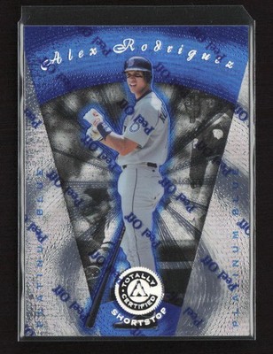 1997 Pinnacle Totally Certified #22 Alex Rodriguez Platinum Blue #/1999