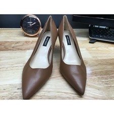 Nine West Arlene Women's 5 Brown Slip-On Pointed Toe Stiletto Heel Classic Pumps