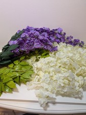 18pcs Artificial Silk Wisteria Flowers for Home Garden Outdoor Ceremony, Wedding