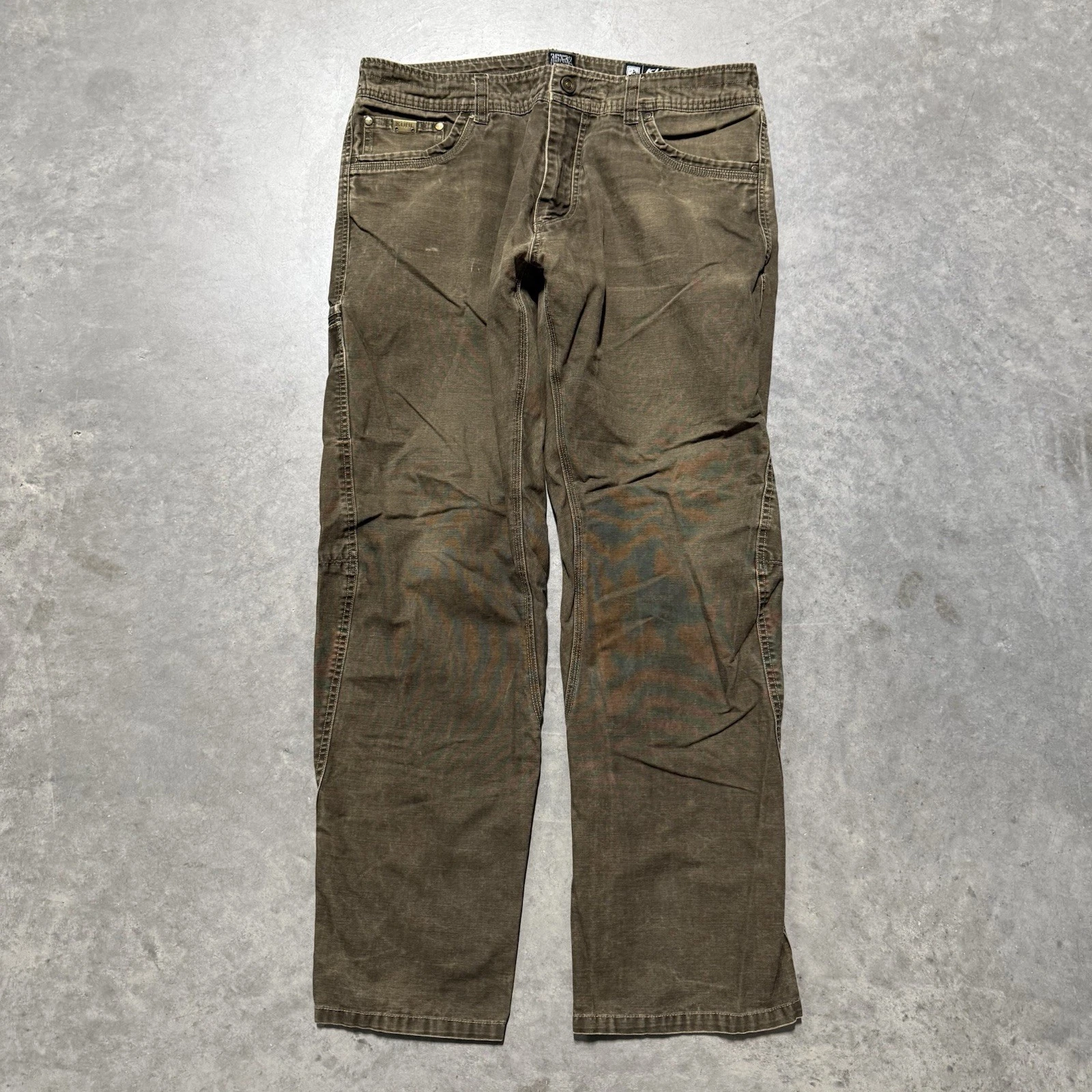 Men’s Kuhl OutKast pants size 36-32 Brown Outdoors Hiking Canvas
