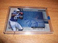 2012 Topps Clear Cut Football Dwayne Allen Rookie Jersey Patch Auto Card Colts