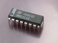 MM5321N  National Semiconductor  TV CAMERA SYNC GENERATOR 16-PIN DIP  --  NOS