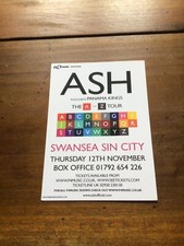 Ash Double Sided Flyer for Gig at Swansea City 12/11/09