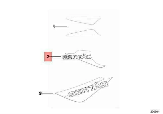 OEM BMW R13 0146 0137 DECORATIVE REAR TRIM PANEL RIGHT 51148529874  