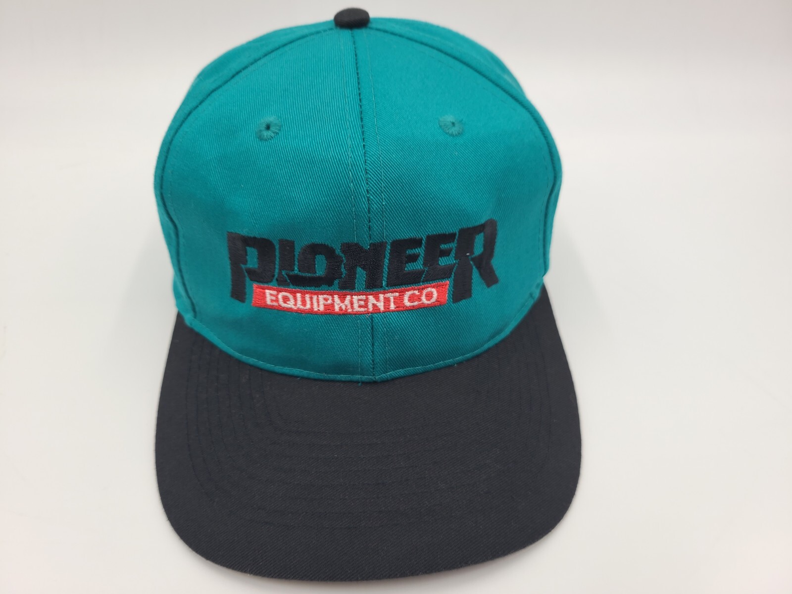 Vintage Pioneer Equipment Co Company Snapback Hat Cap Farm Men Women Blue Black
