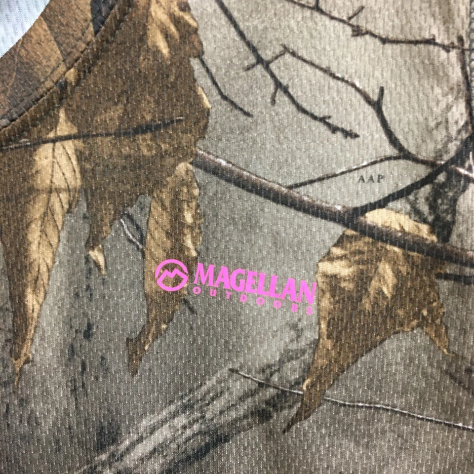 Magellan Shirt Large Adult Brown Realtree Xtra Hunt Gear Camo Outdoor Womens L - Image 3 of 4
