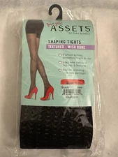 Assets by Sara Blakely Shaping TightsTextured Wishbone Size 1 Black Women’s New