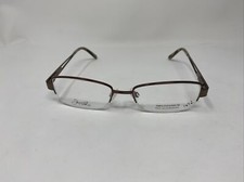 JOAN COLLINS TITANIUM EYEWEAR 9817 53/18/140 FLEX HINGE BROWN EYEGLASSES R339
