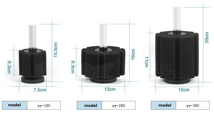 DA Aquarium Fish Tank Biochemical Sponge Bio-Filter Oxygen 180 280 380