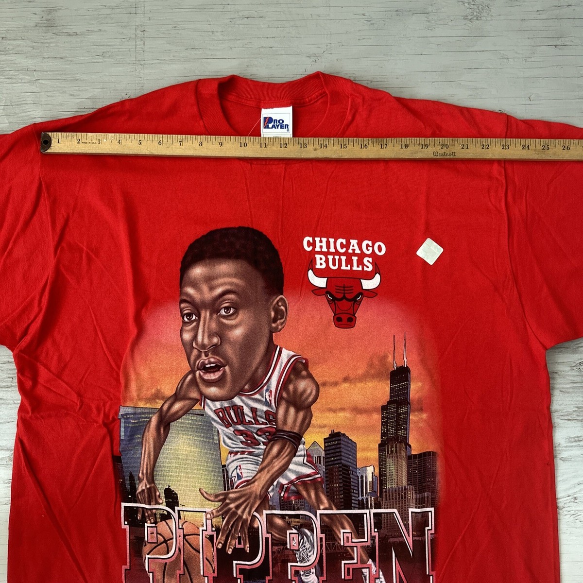 NEW! Vintage 90s Chicago Bulls Scottie Pippen Pro Player Caricture 