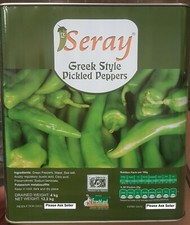 Pickled Green kebab Peppers Greek style Seray TIN 12.2 kg