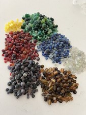 Lot New Glass Small Beads For Jewelry Making 1 Lb, 7oz