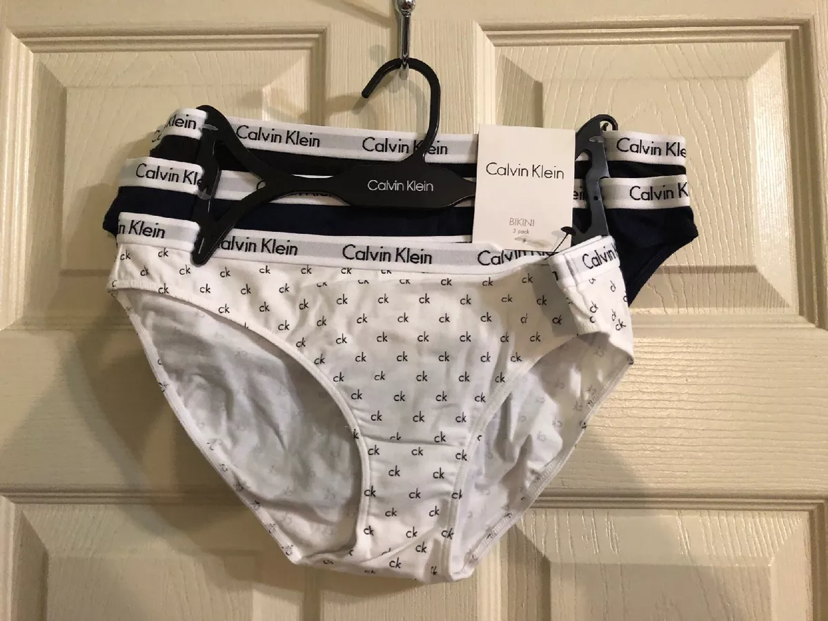 Calvin Klein Women s Bikini Panties Size Medium 3Pair Cotton Tanga QP1462Y NWT