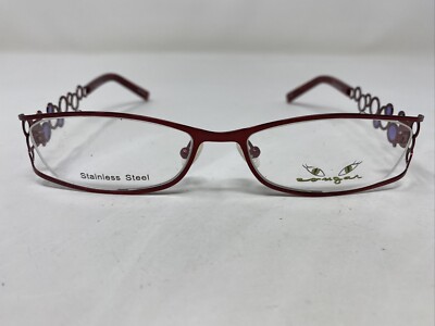 Cougar Wine & Dine Ruby 54-17-135 Red Full Rim Metal Eyeglasses Frame PC60