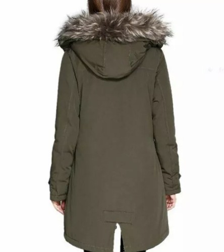 Coutudi Women's Thicken Down Coats Parkas with Hood Removable Fur Collar Trim XL - Picture 3 of 6