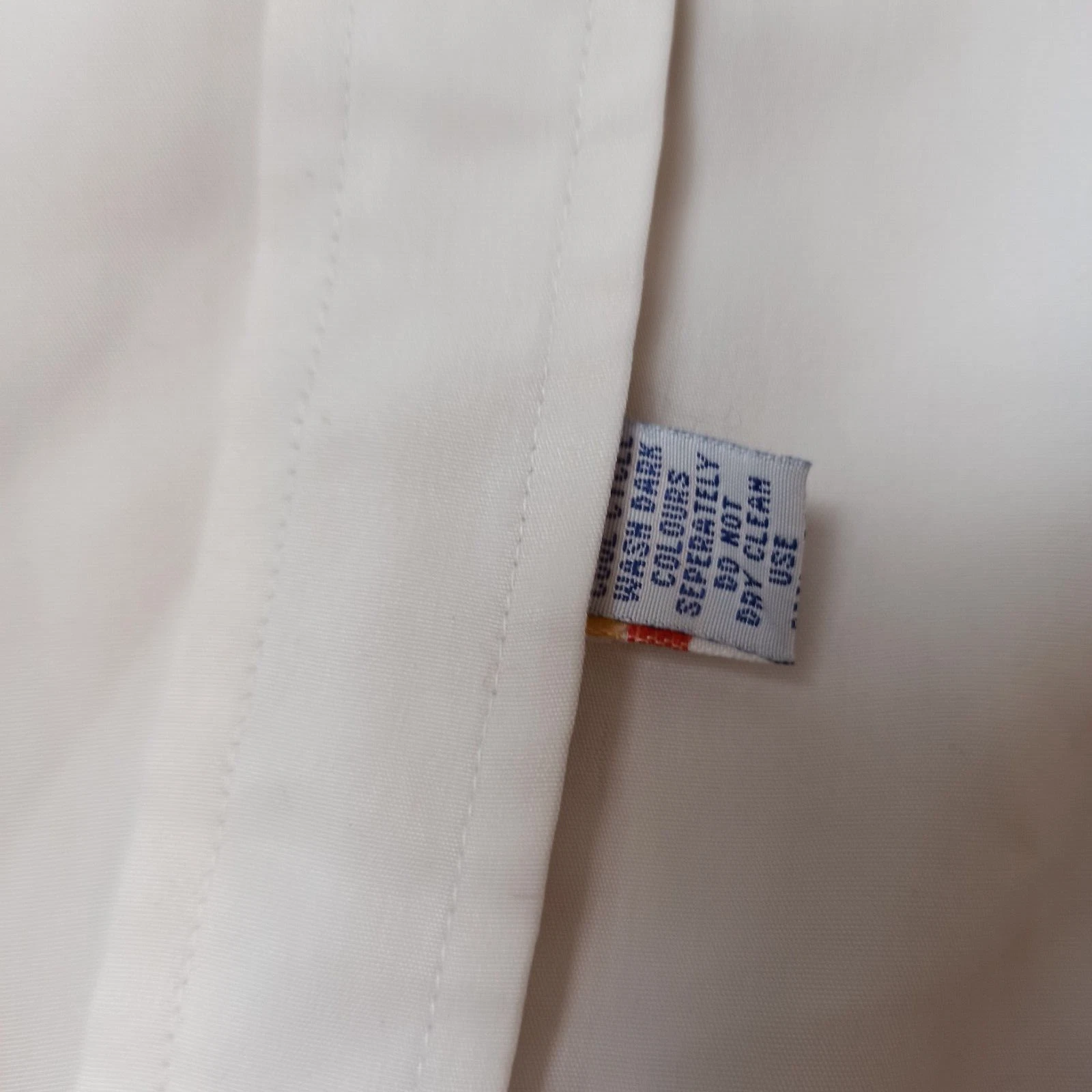OFF WHITE Polo Ralph Lauren Uomo Vintage Camicia Abito Logo Colorato Bianco Off Taglia XL