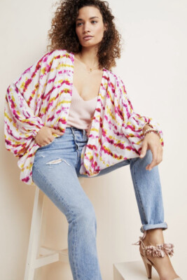 NWT Anthropologie Dip-Dyed Cocoon Kimono (orig. $98)