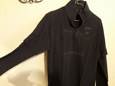 Langarm- Polo Shirt, Marke ''Airfield'' Größe 176/16 dunkelblau