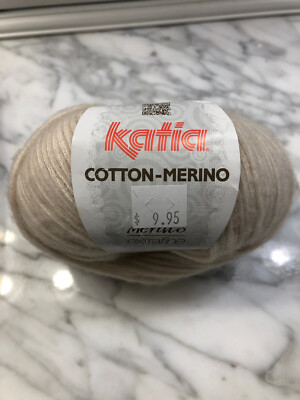 Katia cotton-merino extra fine yarn-Color 101 (cream)