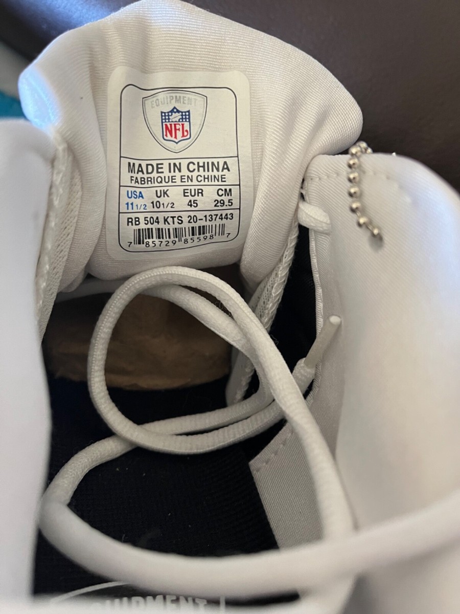 専用2 Men's 11.5 EUR 45 Green White Reebok NFL Equipment Cleat Shoe | eBay