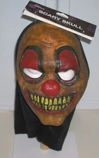 New! Lexihome Scary Skull Painted Face & Hood Clown Mask Halloween Costume Latex
