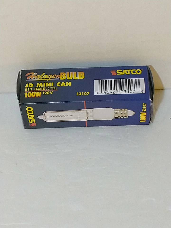 Satco S3107 120V 100W T4 E11 Base Light Clear Bulb US SELLER  - Image 3 of 4