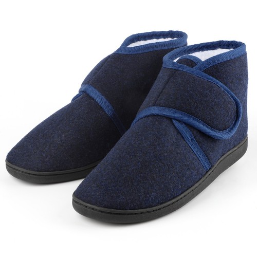 TIESTRA Herren Winter Hausschuhe Diabetiker Hausschuhe Hüttenschuhe Filzpantoffe - Bild 15 von 28