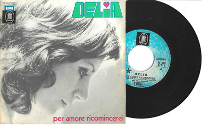 DELIA Aus Liebe würde ich wieder anfangen / Ein Hauch von Leben M- 1972 45 Rarität Export Version