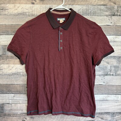 Carbon 2 Cobalt Mens Polo Shirt XL Red Classic Short Sleeve Business Preppy