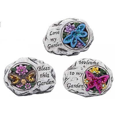 Roots & Shoots Garden Rock With Glitter Insect (Single) Assorted ...