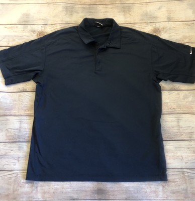 navy blue nike golf shirt