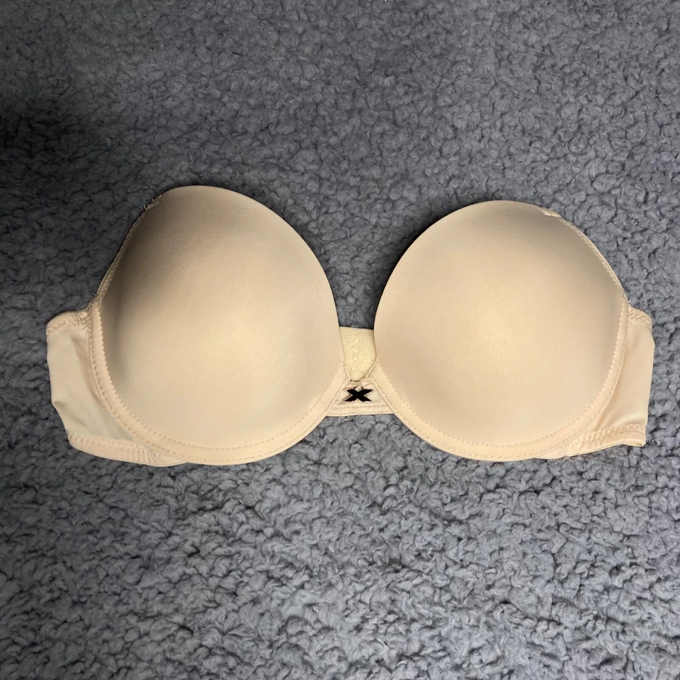 Xoxo Multiway 胸罩 32B 无肩带轮廓衬垫聚拢钢圈银色小饰品 — 第 2/4 张图片