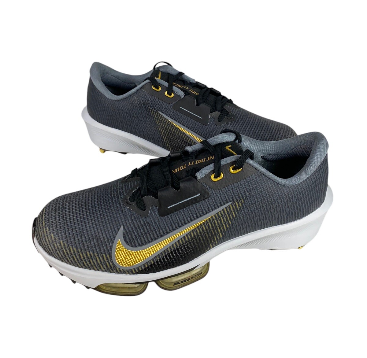 НОВЫЕ бутсы для гольфа Nike Infinity Tour 2, черные, золотые, мужские, Размер 10, FD0217-003