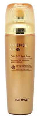 Tonymoly Intense Care Gold 24K Snail Toner 140ml Anti-Aging K-Beauty