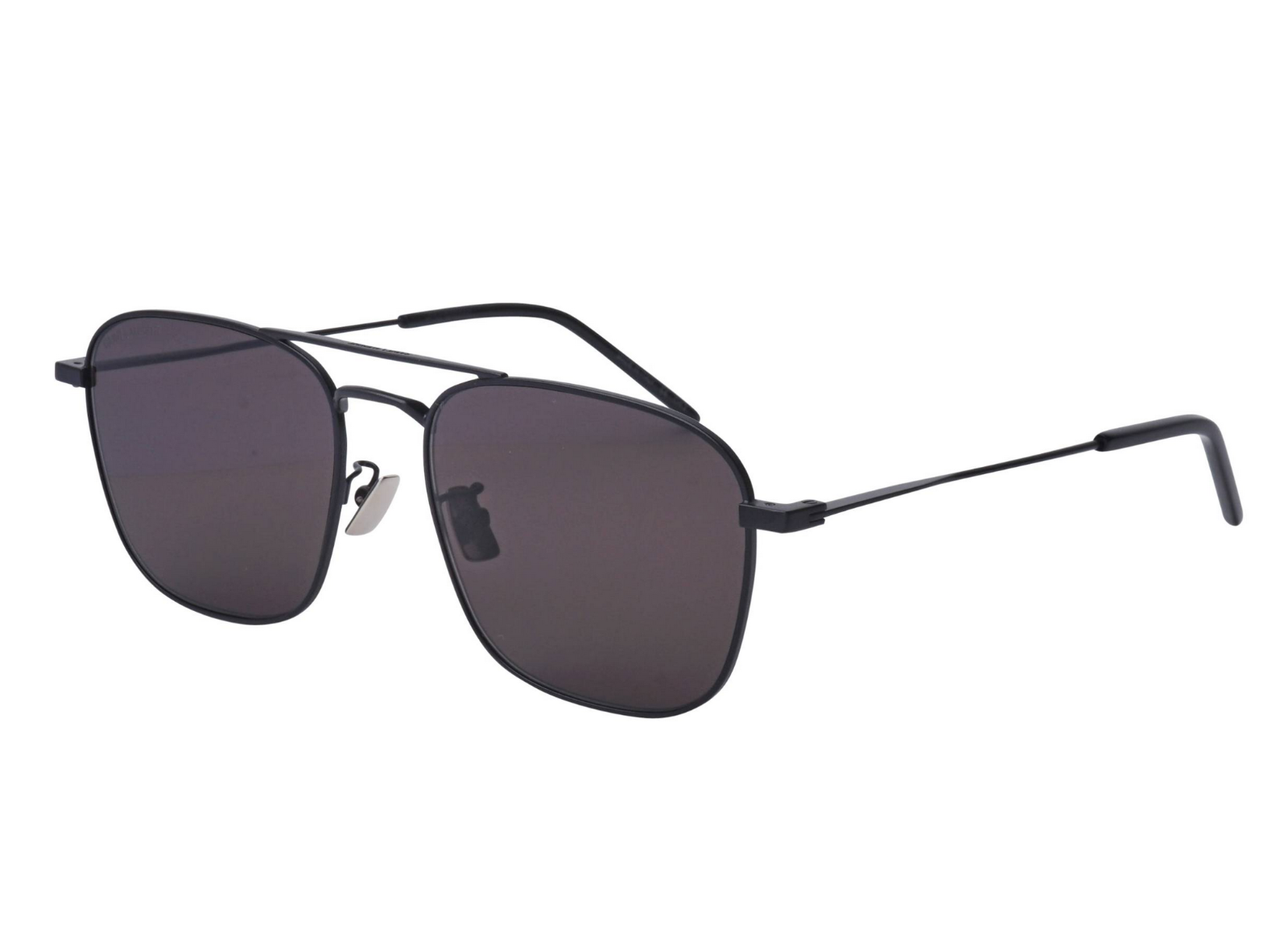 Occhiali da sole aviatore SAINT LAURENT SL309 002 56mm neri quadrati Italia nuovi