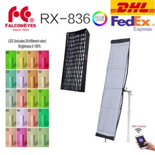 Falcon Eyes RX-836 RGB 200W 2800K-10000K Roll-Flex LED Light with Honeycomb Gird