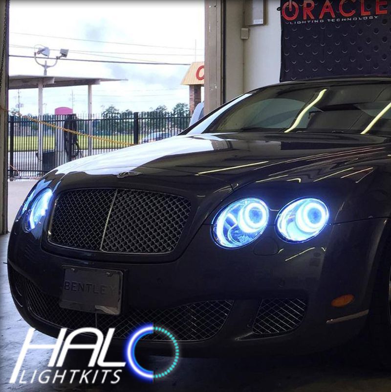 ORACLE 2004-2011 Bentley Continental Flying Spur WHITE PLASMA Light Halo Rings