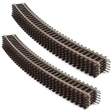 Evemodel HO Scale Code 100 19" Radius Curve Track Copper-Nickel Rail