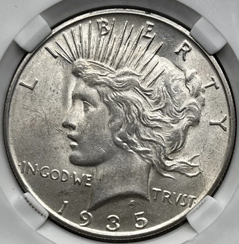 1935-S Peace Silver Dollar BU - 24755