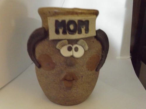 Clay art piece ugly face coffee mug 4 ½ inches tall 2 in at the bottom 2 1/2inch - Picture 9 of 24